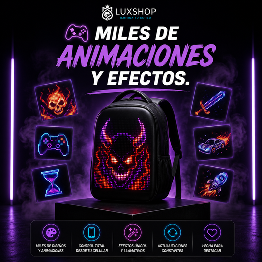 Mochila Inteligente con LED Impermeable