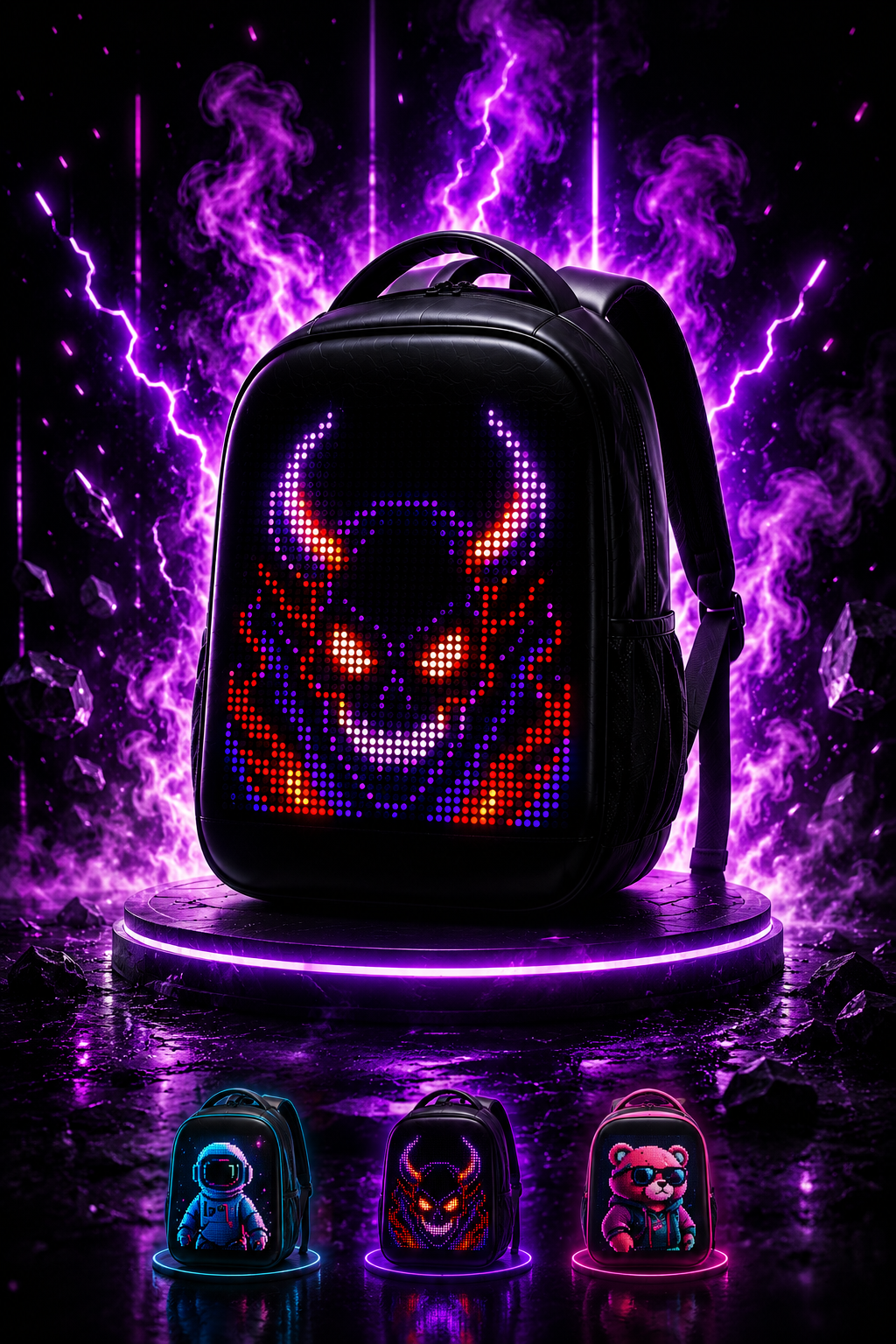 Mochila Inteligente con LED Impermeable