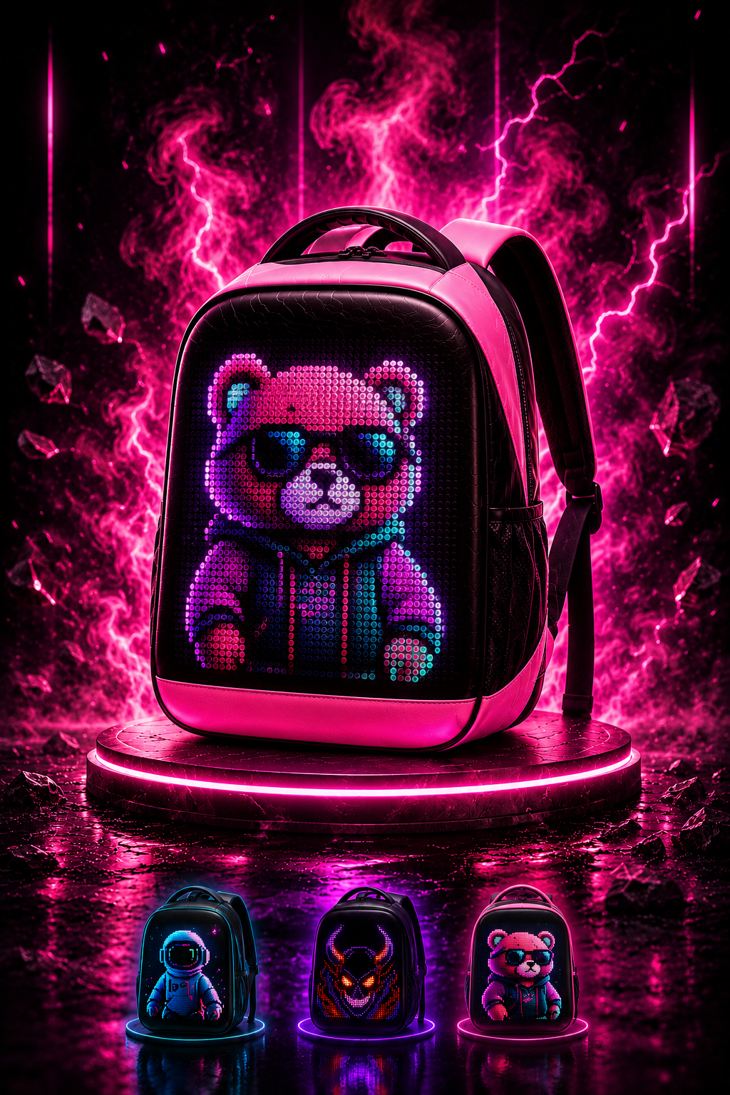 Mochila Inteligente con LED Impermeable
